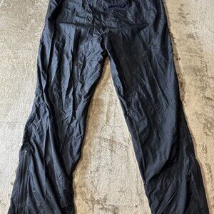 Ski Pants Sport Essentials Size Medium Black Layered Zip Ankle Snow Unisex